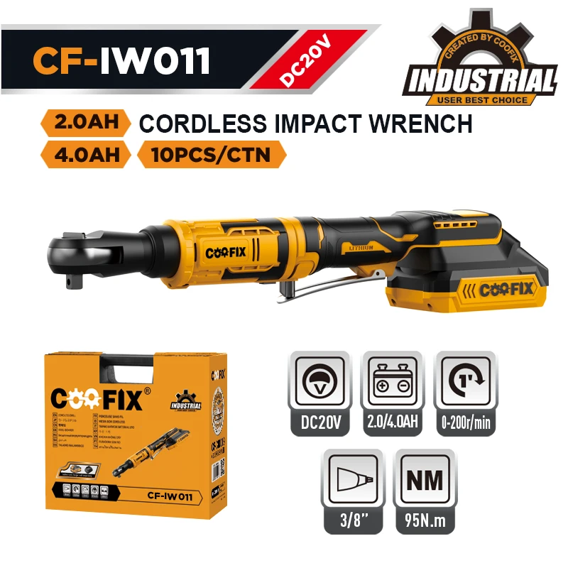 95 N.m DC 20V Cordless Impact Wrench factory