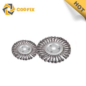 Twist Knot Round Wire Wheel Brush Machine Kawat Baja Brus